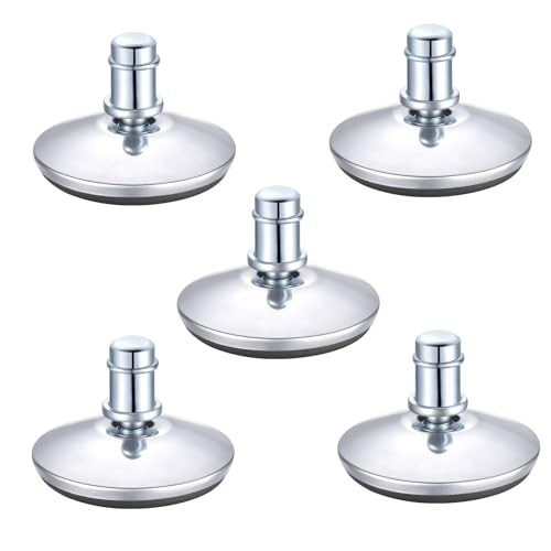5PCS Bell Glides Low Proffile Replacement Office Chair or Sturdy Stool Swivel  - Picture 1 of 7