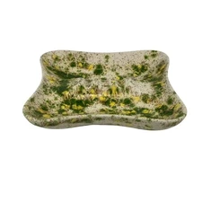 Vintage Drip Glaze Ceramic MCM Ashtray LARGE Abstract Collectible Decor