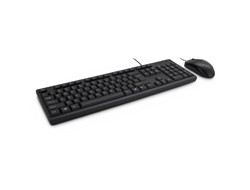 3x Inter-Tech Tas KAB-118EN Tastatur + Maus-Set, QWERTY schwarz
