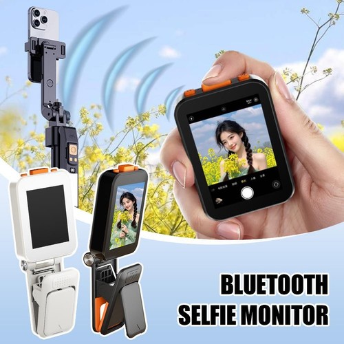 Bluetooth Selfie Monitor,Camera Selfie Monitor Screen,Selfie Live Vlog D8 GH89 - Foto 3 di 14