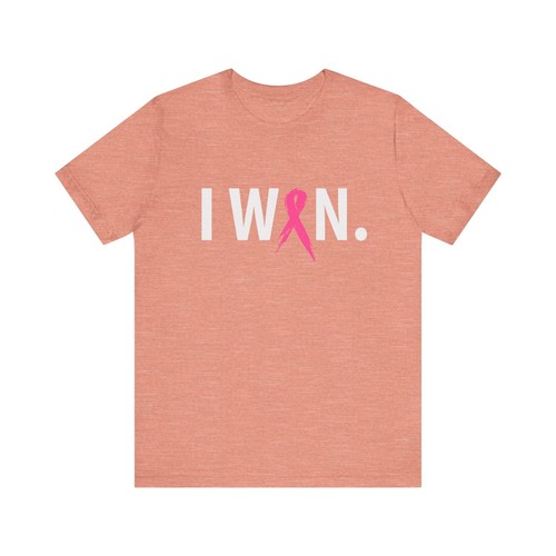 I Won! Unisex Kurzarm T-Shirt - Verwöhnshirt, Brustkrebs Bewusstsein Oberteil, E - Bild 103 von 106