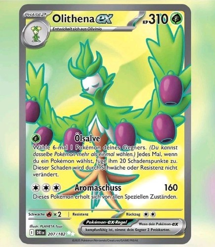 Pokémon TCG | Olithena ex DRI 207/182 | Ewige Rivalen | Near Mint | Deutsch