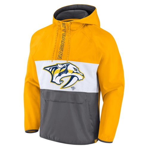 Men's Fanatics Gold Nashville Predators Flagrant Foul Anorak Raglan Half-Zip - Bild 2 von 3