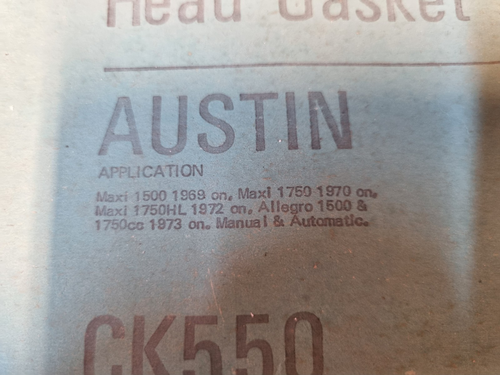 Cylinder Head Gasket set to fit Austin Maxi Allegro 1500 & 1750 Payen CK550 - Picture 10 of 11
