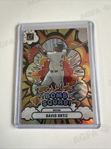2025 Panini Donruss DAVID ORTIZ BOMB SQUAD HOLO FOIL 186/199 #9 BOSTON