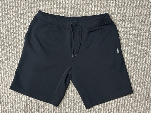 Polo Ralph Lauren Sweat Short Herren XL schwarz Pony Doppelstrick sportlich Performance