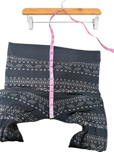 Krimson Klover Nordic Faire Isle Base layer Leggings Gray Black Womens Large - Picture 6 of 7