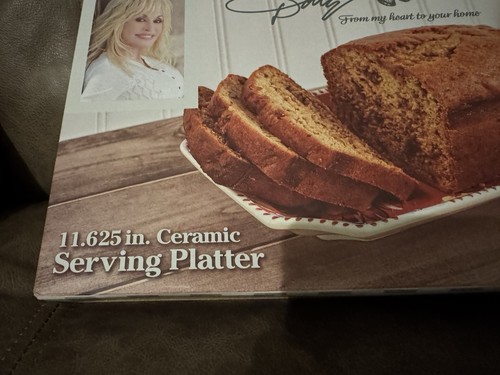 Dolly Parton piatto da portata floreale in ceramica 11,5 pollici - Foto 2 di 5