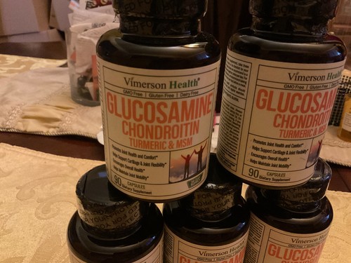 5X Vimerson Health - Glucosamine with Chondroitin Turmeric MSM - 90 Caps 11/25 - Bild 2 von 5