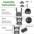 Height Adjustable Office Cubicle Corner Shelf Organizer with Hooks - Maximize