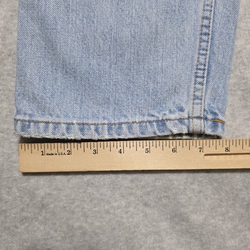 Pantalones de mezclilla vintage Levis 505 para hombre 34x32 azul ropa de trabajo ala de murciélago - Imagen 6 de 10