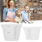 2 Pcs Measure Cup for Kitchen Food Measurement Measuring Cups Set Jug Silicone