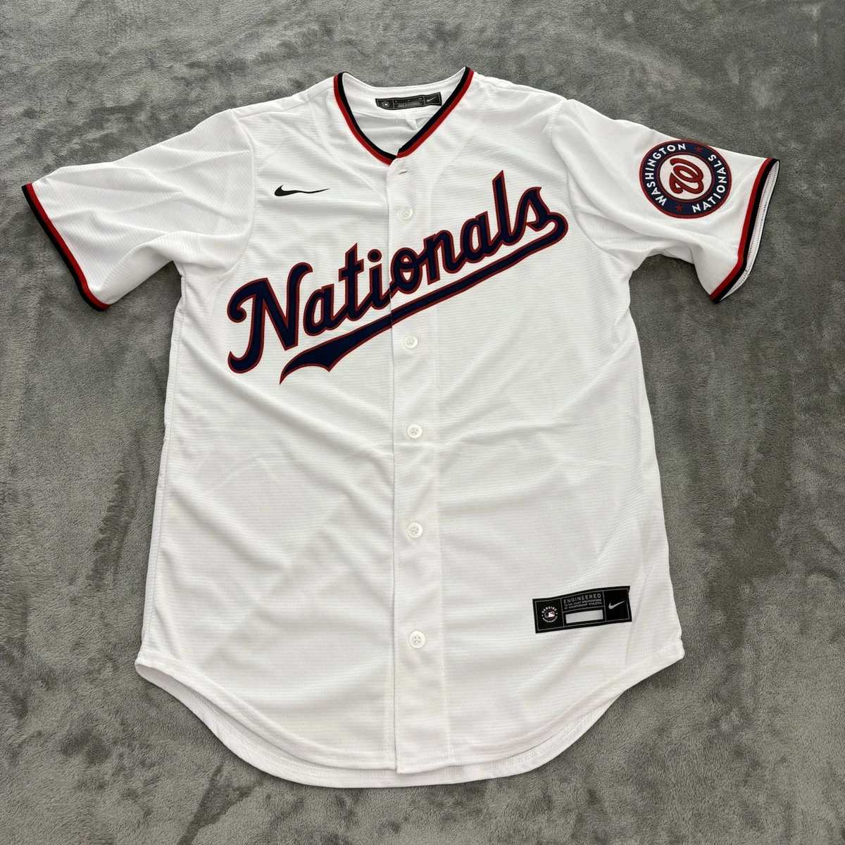 Maillot Baseball Femme Washington Nationals Cherry Blossom #23 Scofield – Gris XL