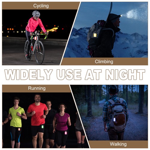 8 Pcs Reflective Keychain,Reflective Strips Safety Pendants,Dark Green - Picture 6 of 6