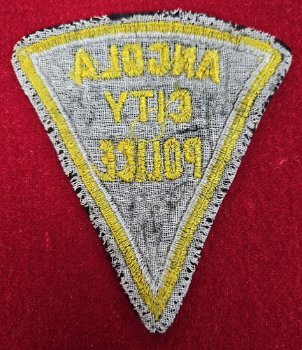 alter Vintage Filz ANGOLA INDIANA CITY POLICE PATCH - Bild 2 von 2