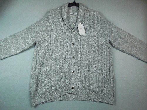 Tommy Bahama Pullover Herren 2XL Grau Ocean Bank Schal Cardigan Zopfmuster Neu - Bild 1 von 14
