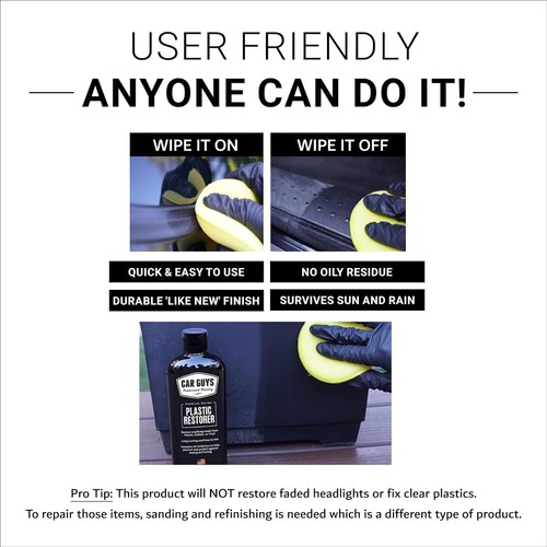 CAR GUYS Plastic Restorer | Bring Plastic, Rubber, and Vinyl Back to Life! |...  - Bild 3 von 5