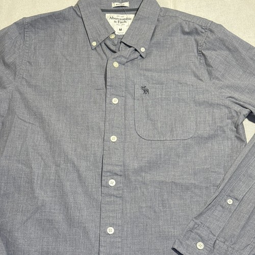 Abercrombie & Fitch Long Sleeve Muscle Shirt M color Grey - Picture 2 of 5