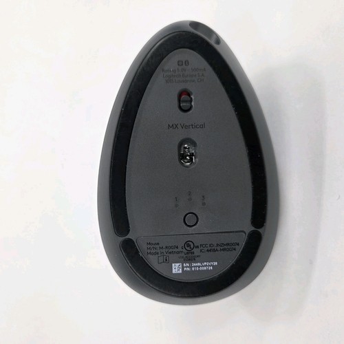 Logitech MX Vertical Advanced Ergonomic Wireless Bluetooth Mouse - Graphite - Bild 7 von 9