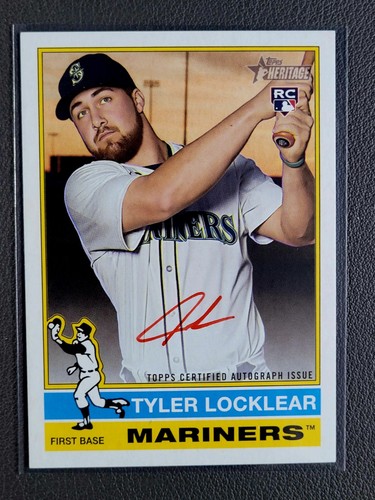 2025 TOPPS HERITAGE TYLER LOCKLEAR RC REAL ONE ON CARD RED INK AUTO SSP 37/76