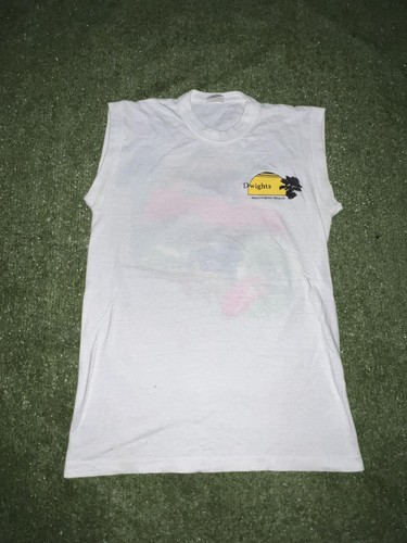 Vintage Huntington Beach California Hemd Herren Medium Ärmellos Made USA 90s - Bild 7 von 7