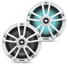 Infinity 622MLW Marine 6.5 Inch RGB LED Coaxial Speakers White