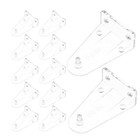 14 Stück Jalousie-Halteklammern: Türjalousien-Unterhalterung, 5,1 cm lange