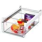 vacane Upgraded Refrigerator Drawers Organizer - Pull Out Fridge Bins with Ha...