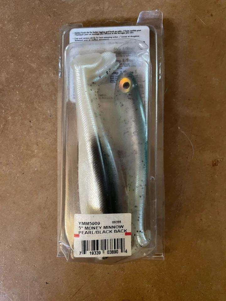Yum Ymm5909 5" Money Minnow Pearl/Black Back - Image 2 of 3