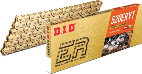 D.I.D 520 ERVT Series X-Ring Chain - 120 Links - Gold Motorcycle M520ERVT120FB - Picture 1 of 3
