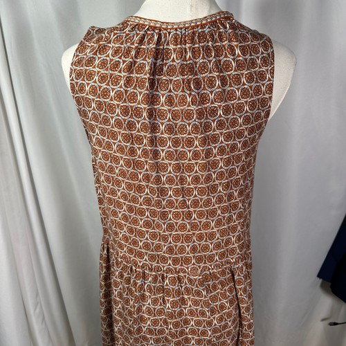 Maxi Vestido Max Studio London Para Mujer Pequeño Marrón Sin Mangas Boho Informal Nuevo - Imagen 10 de 18