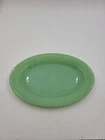 Vtg Fire King Jadeite Green Plate 11.5 X 8"  Oven Ware #6 Made  USA