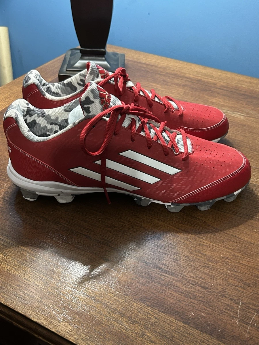 adidas Red Baseball & Softball Shoes & Cleats for Men for  display picture 3