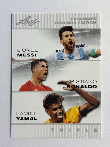 MESSI RONALDO YAMAL ENDRICK 2024 "SPECIAL RELEASE TRIPLES" LOT (7) SOCCER CARDS - Bild 3 von 9