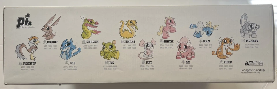 JOE LEDBETTER VINILO ZODIACO CHINO MINI FIGURA SERIE JUEGO COMPLETO DE 12 PI NUEVO Foto 4 de 4