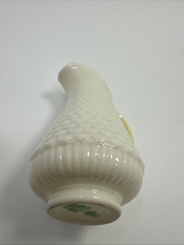 Vintage Belleek Kilkenny Irish Fish Scale Creamer Miniature Milk Pitcher - Picture 6 of 17