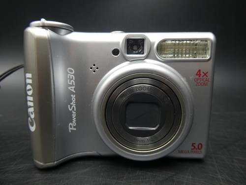 Canon PowerShot A530 5.0MP Compact Digital Camera Silver - Tested & Working! ✅📸 - Picture 3 of 13