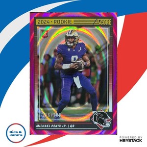 2024 Panini Score Michael Penix Jr. Ellipse 156/299 #323 RC Atlanta Falcons