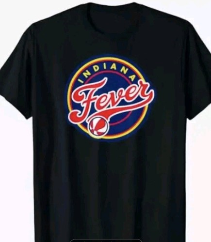 Camiseta para hombre Indiana Fever gráfica algodón suave transpirable negra grande - Imagen 1 de 3