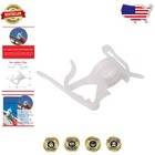 25 Clear Gutter Shingle Clips - Easy Install, Decorate 50' Roofline Fast