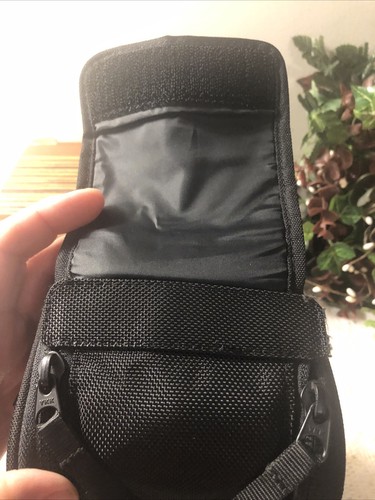Sony Objektivetui schwarz Nylon sauber Reißverschluss Klappe Verschluss - Bild 6 von 10