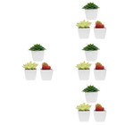  4 Pieces Mini Sukkulenten Wand Deko Heimdekoration Wanddekoration