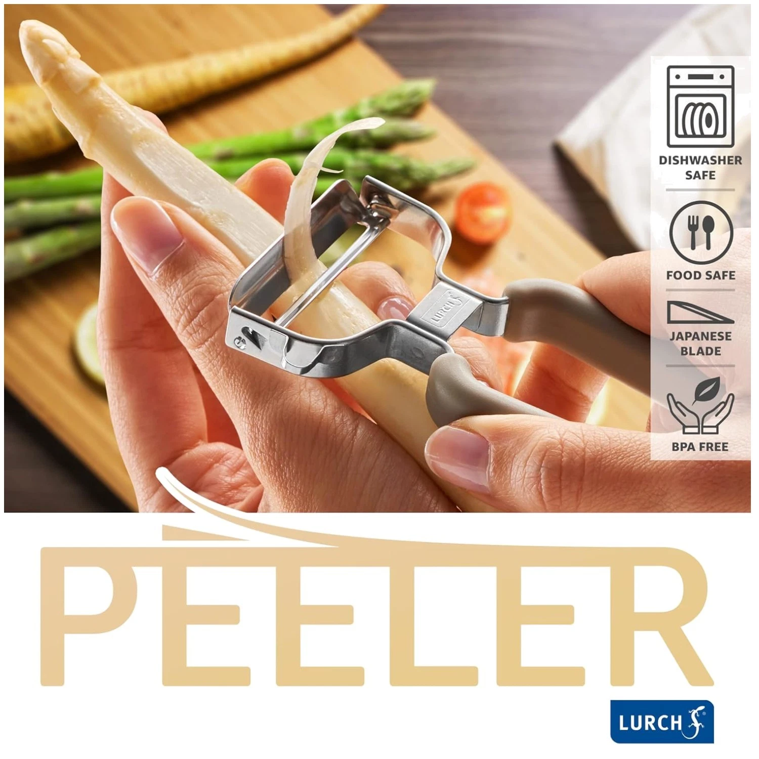 Asparagus & Vegetable Peeler - Sharp Blade, Manual