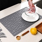 Coffee Bean Pattern Silicone Mat Non Slip for Bar Counters and Dining Tables