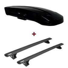 Dachbox Thule Vector M + Dachträger Thule WingBar EVO für Seat Altea XL 5P5/5P8