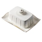 1 Set Practical Ceramic Plate Butter Plate Ceramic Butter Food Serving Dish