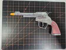 Vintage Leslie Henry Halco Diamond H Laramie Cap Gun Western Pink handle pistol