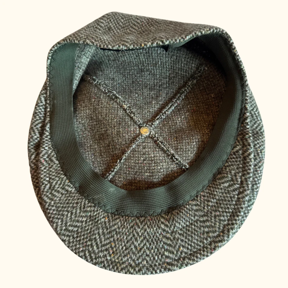 KANGOL | Chapéu de lã Newsboy vintage | Masculino genuíno feito na Inglaterra - Imagem 2 de 4