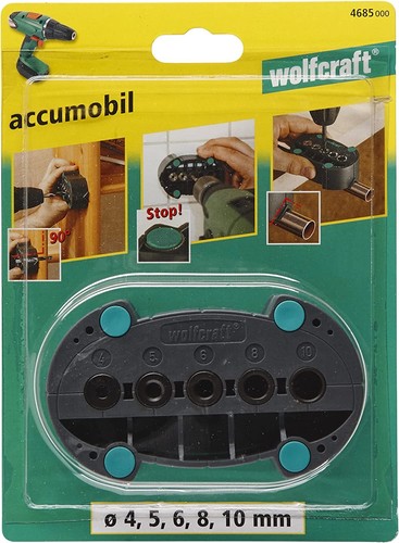 Wolfcraft Mobile Bohrhilfe accumobil für rechtwinkliges Bohren 4685000 - Bild 3 von 12