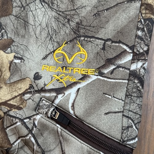 Realtree Pants Mens 2X Brown Xtra Camo Fleece Lined Scent Factor Block Hunting - Picture 4 of 15